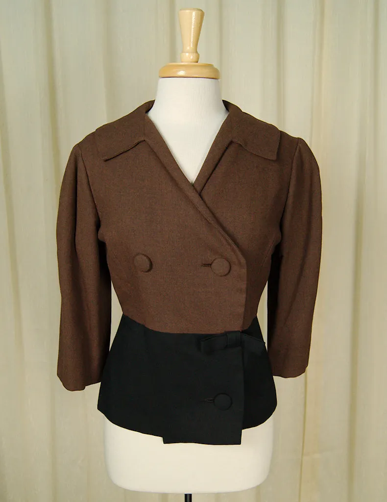 1950s Brown Bow Jacket