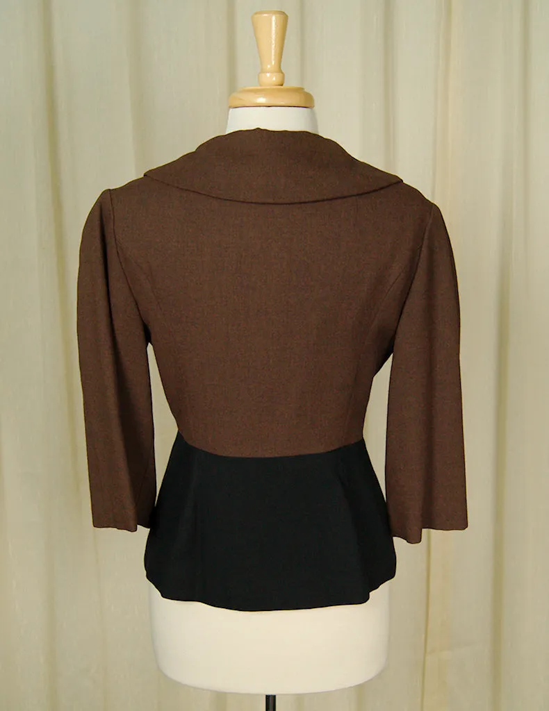 1950s Brown Bow Jacket