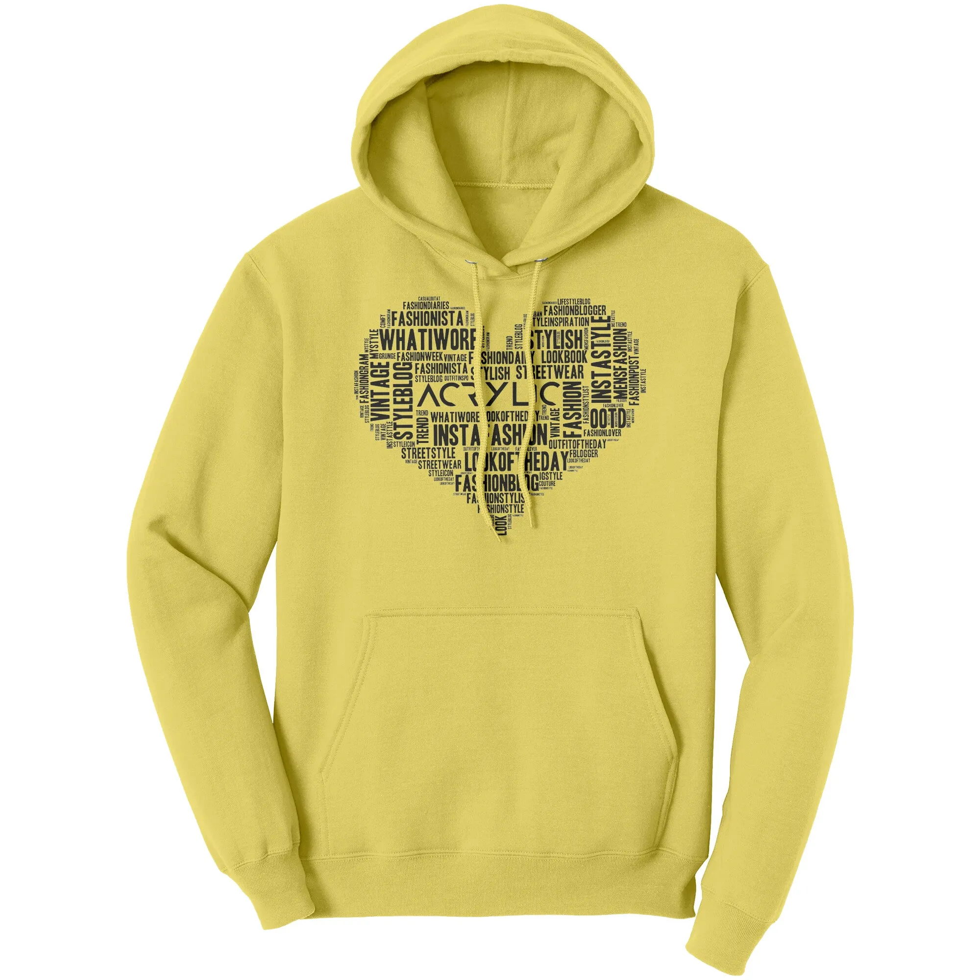 Acrylic Word Cloud Hoodie