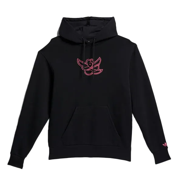 ADIDAS SHMOOFOIL LOGO HOODIE - BLACK