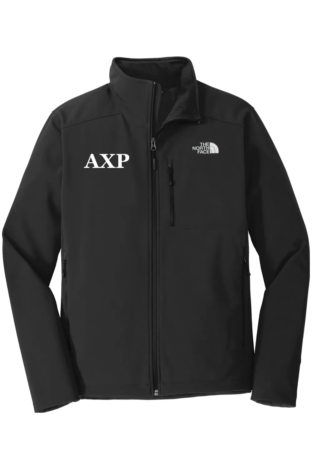 Alpha Chi Rho - North Face Apex Barrier Soft Shell Jacket - White Embroidered Letters