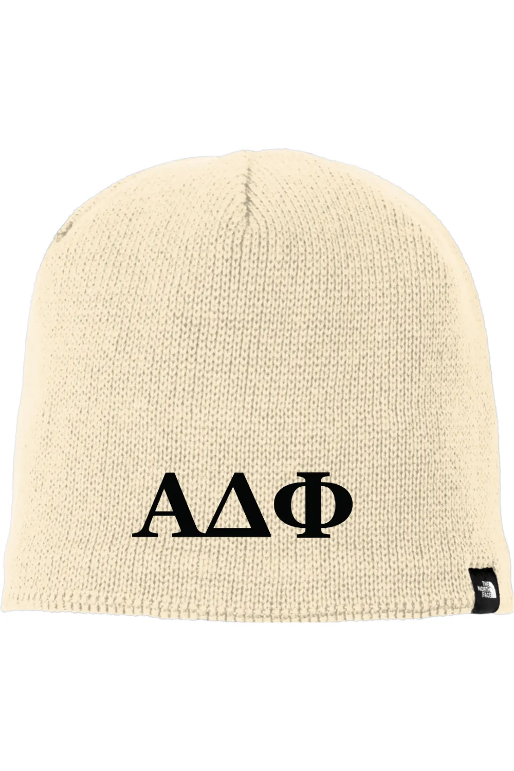 Alpha Delta Phi - North Face Mountain Beanie - Black Embroidered Letters