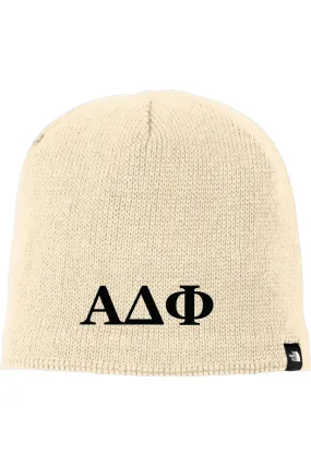 Alpha Delta Phi - North Face Mountain Beanie - Black Embroidered Letters