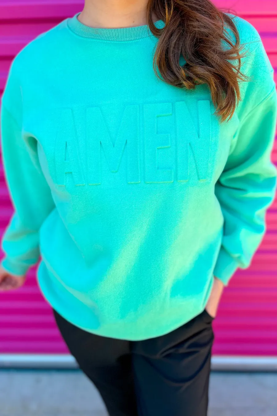 Amen Embossed Sweatshirt