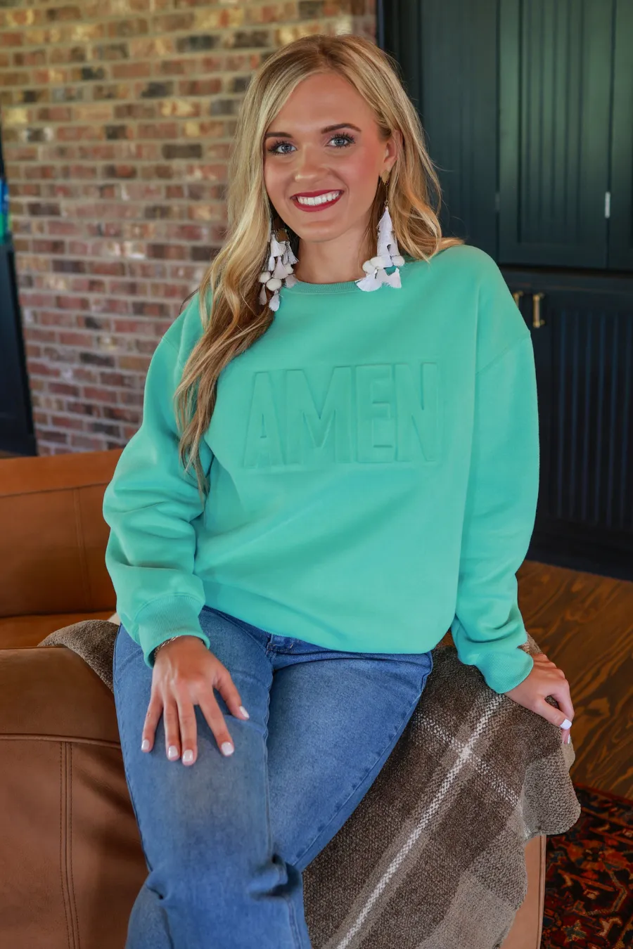 Amen Embossed Sweatshirt