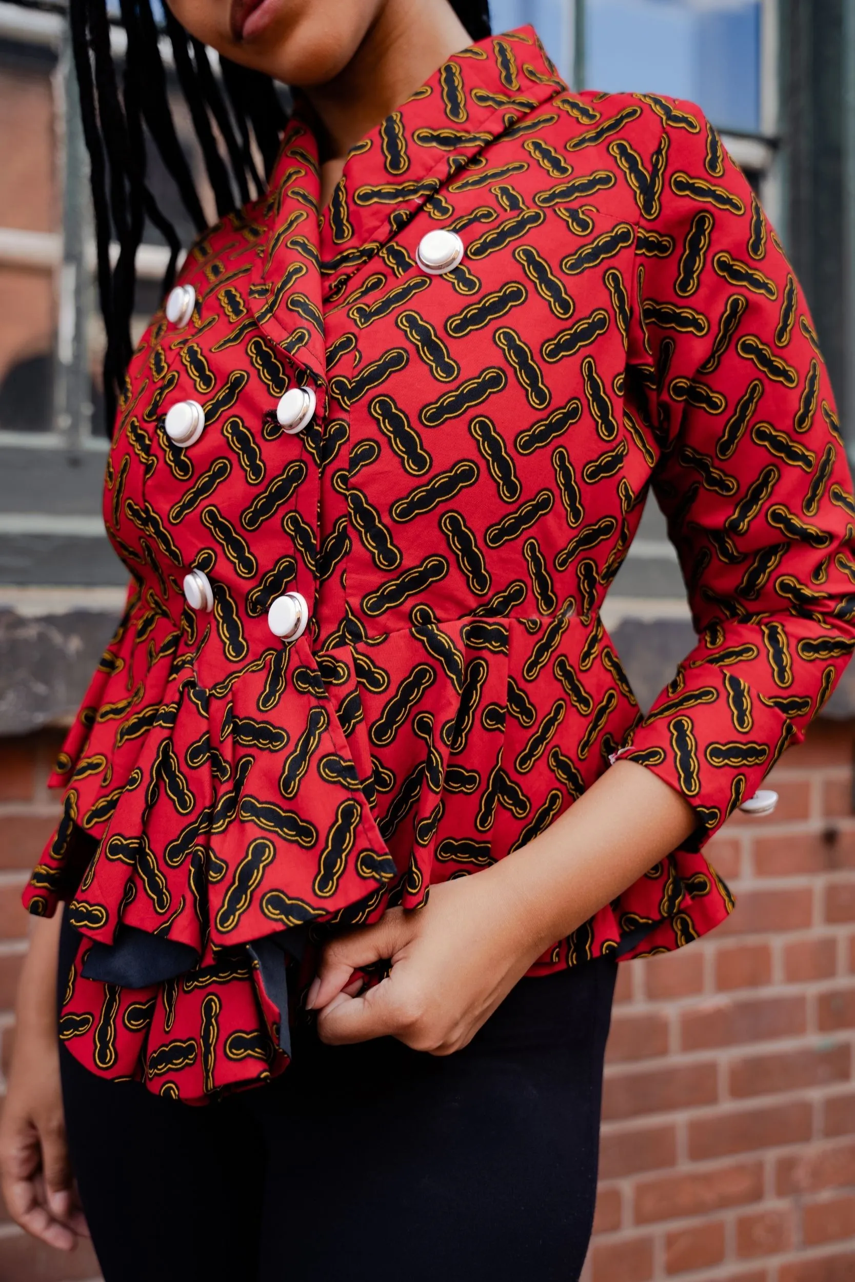 AREBA AFRICAN PRINT WOMEN'S BLAZER