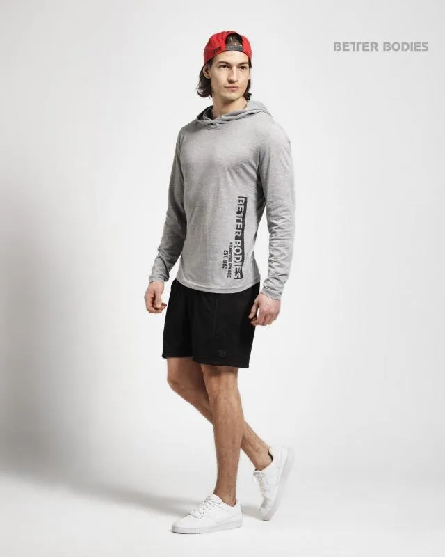 Better Bodies Mens Soft Hoodie - Greymelange