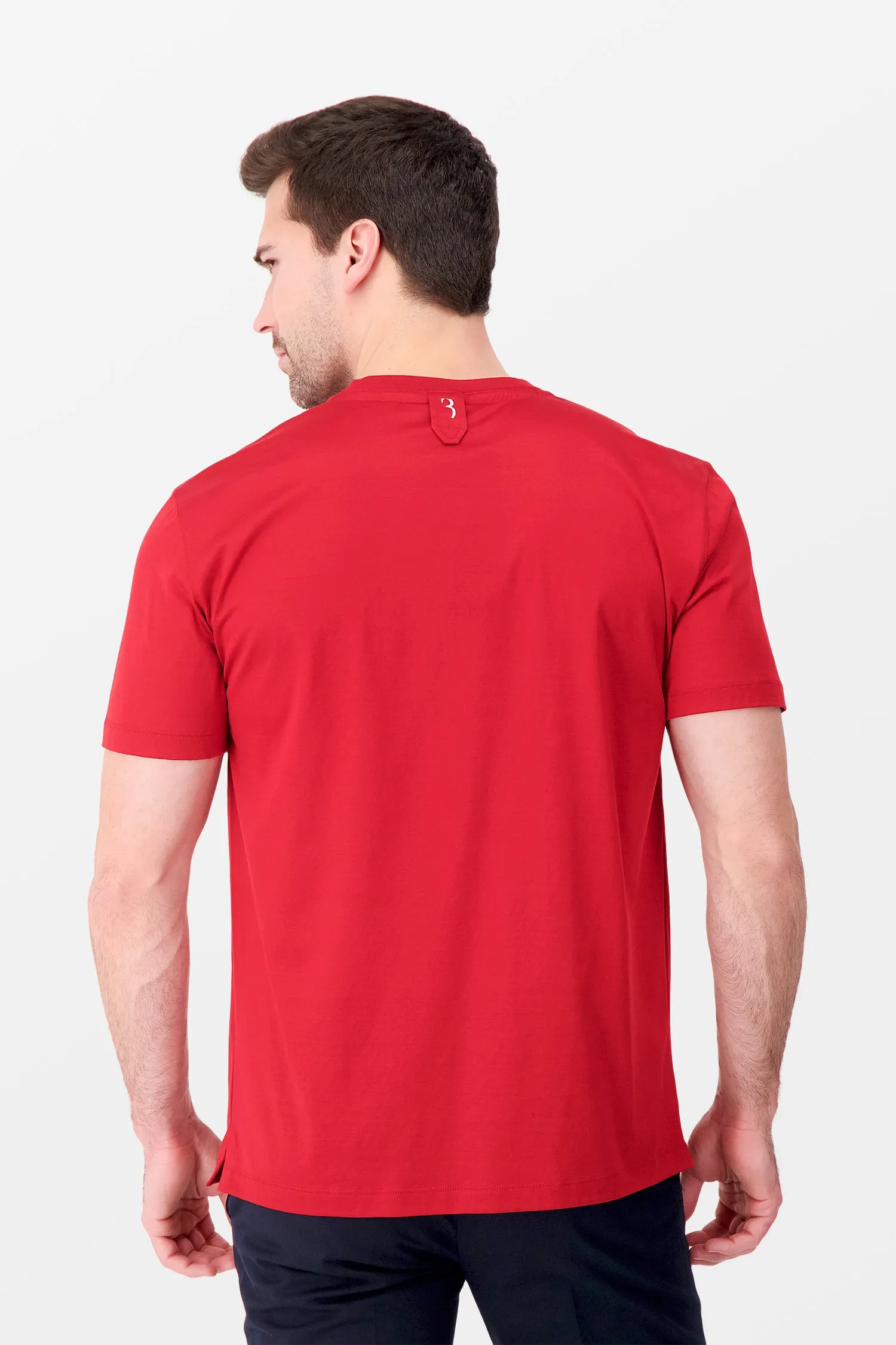 Billionaire Red SS Crest T-Shirt