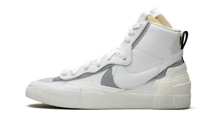 Blazer Mid Sacai White Grey