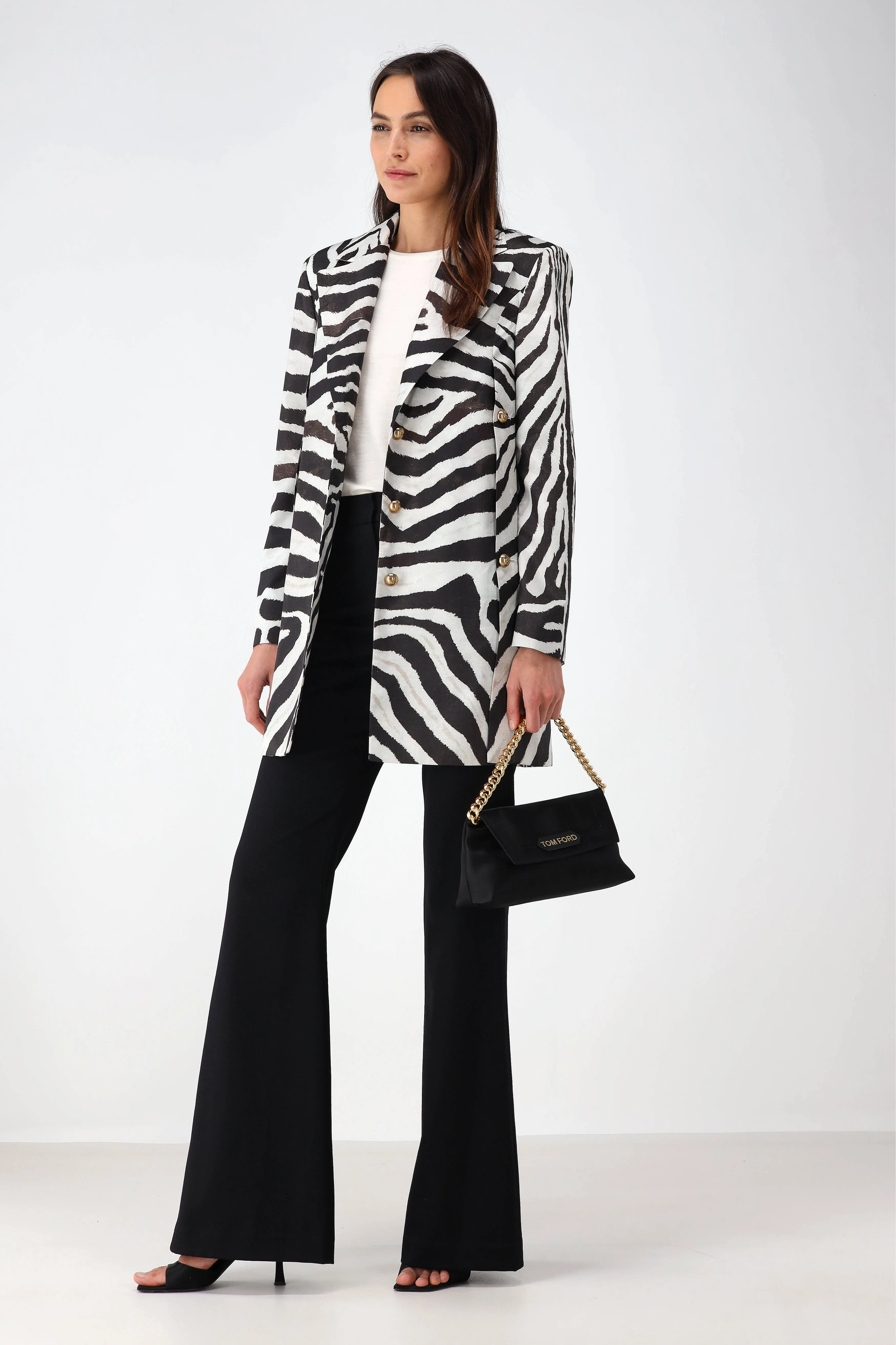 Blazer mit Zebra-Print