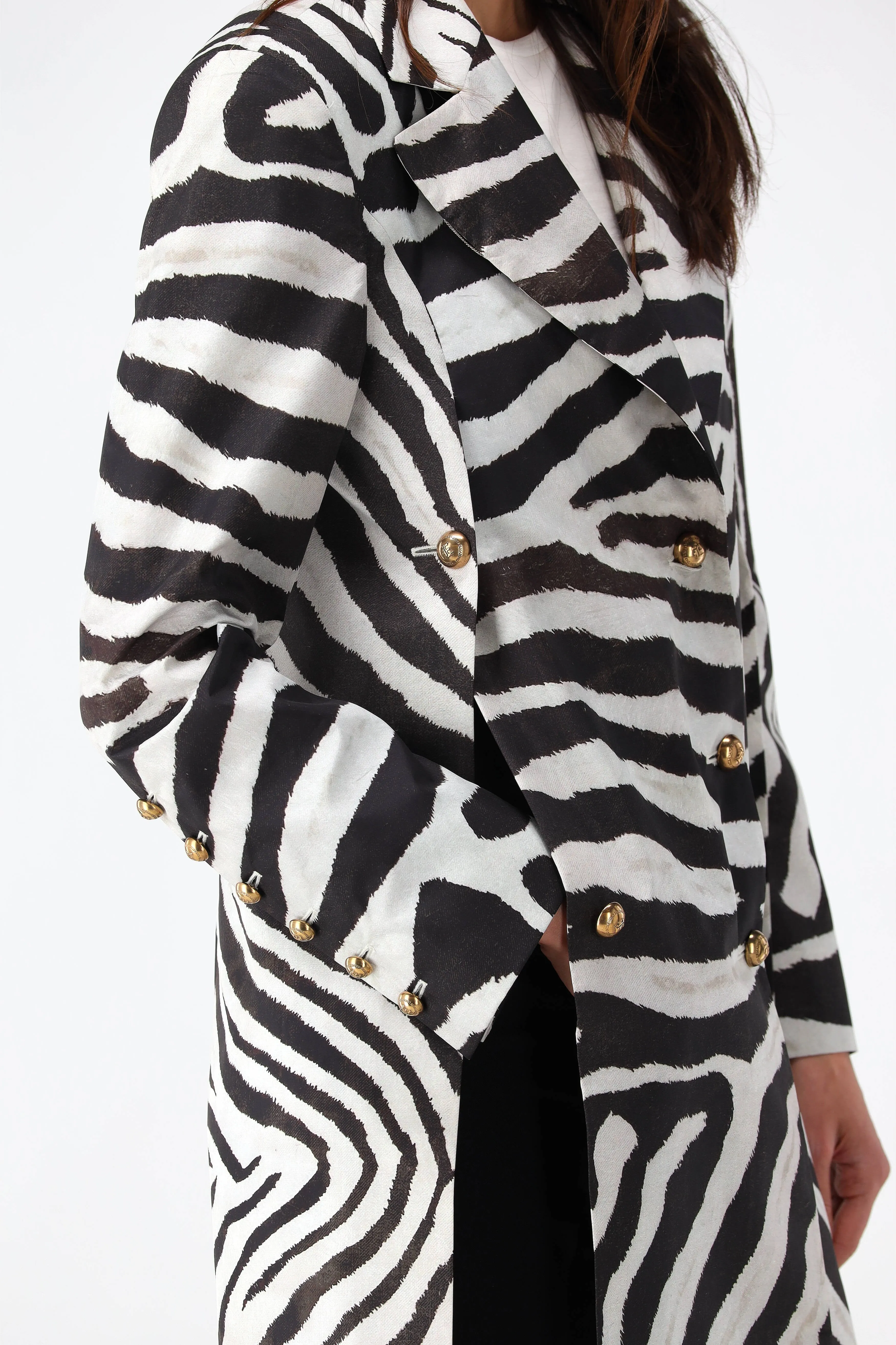 Blazer mit Zebra-Print