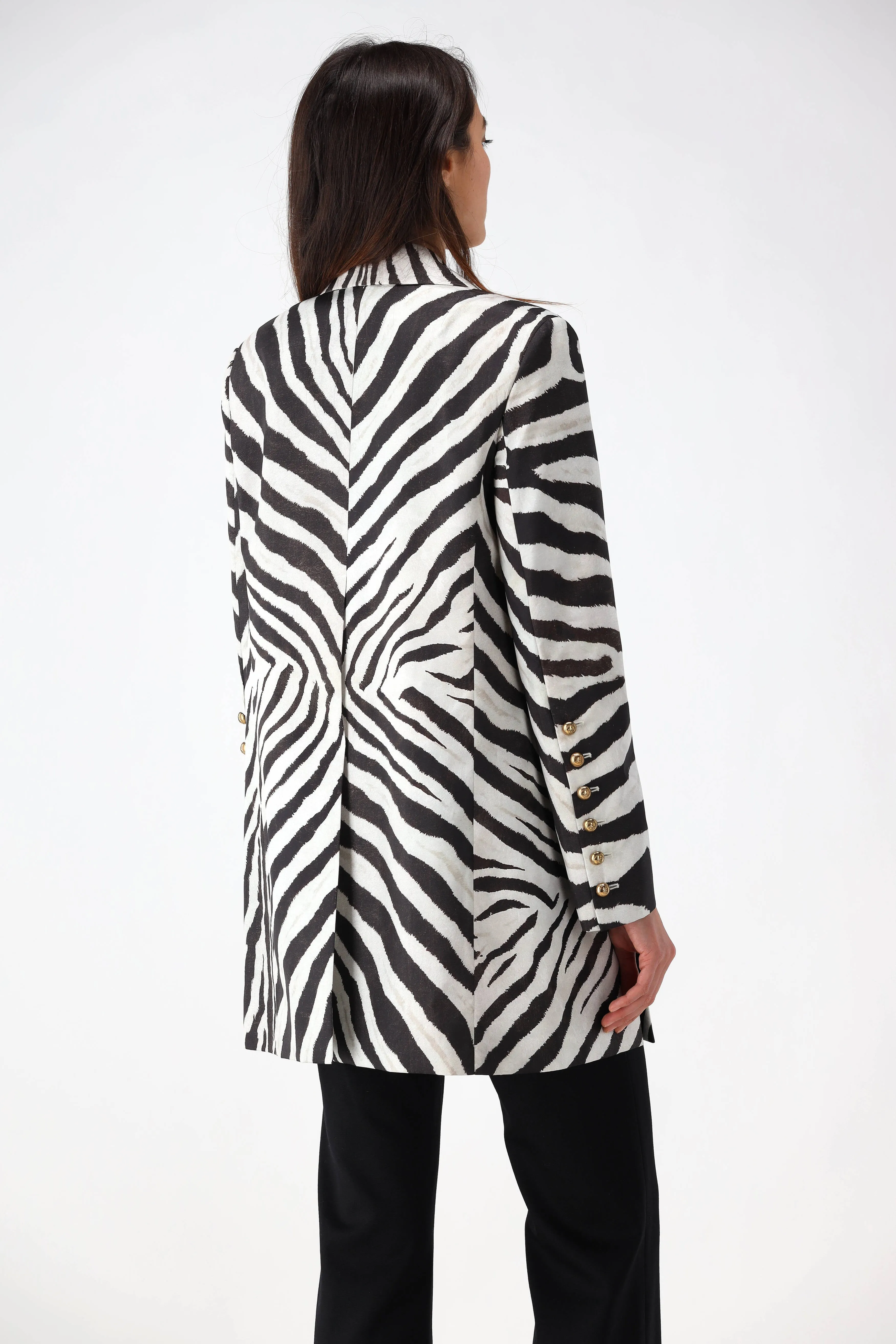 Blazer mit Zebra-Print