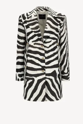 Blazer mit Zebra-Print