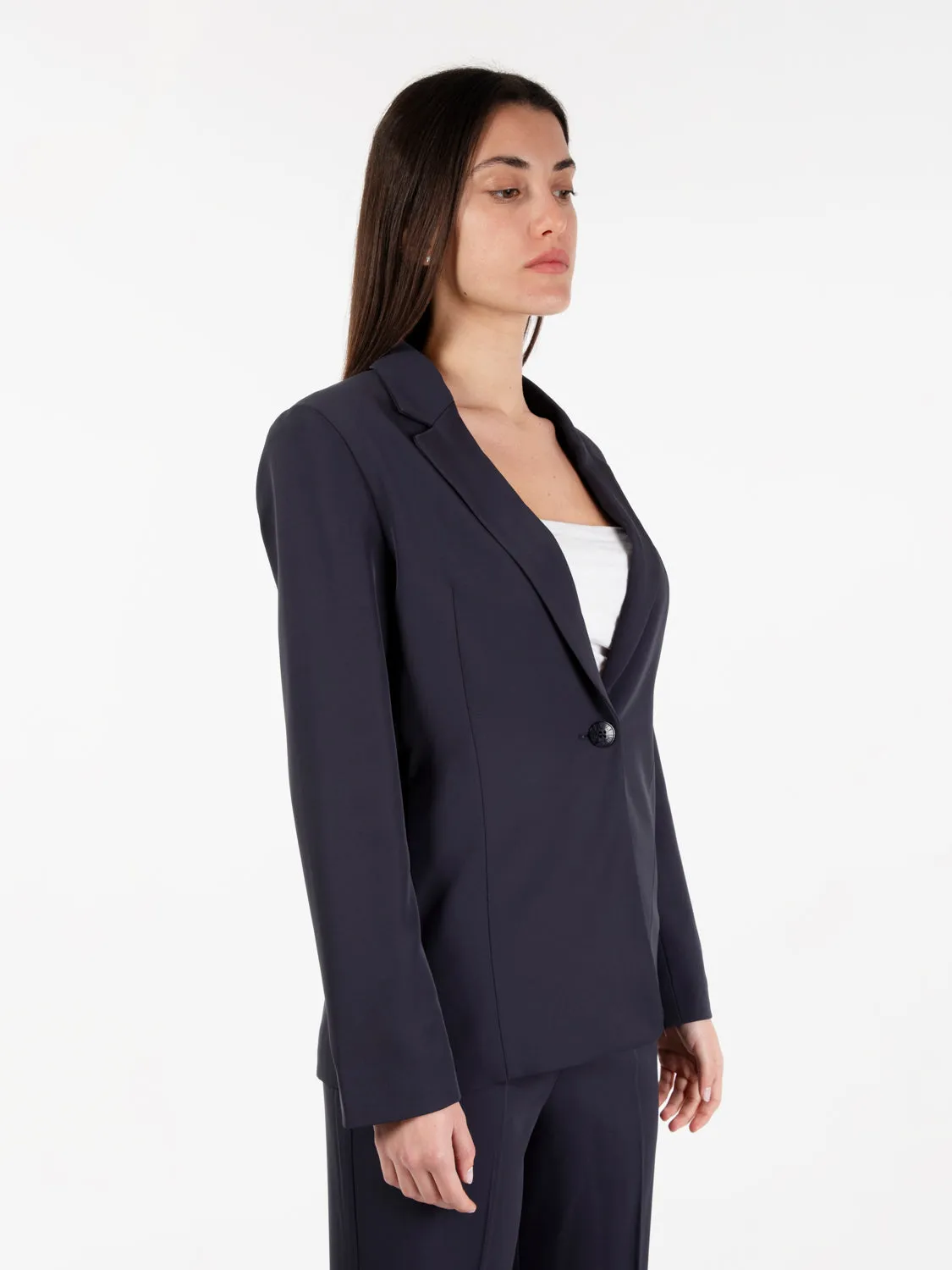 Blazer monopetto blu navy