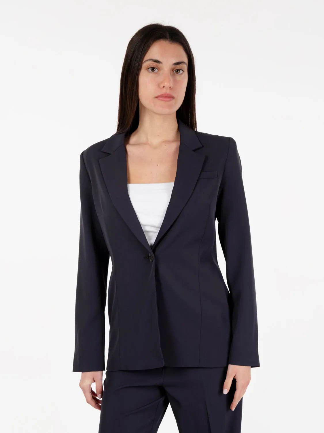 Blazer monopetto blu navy