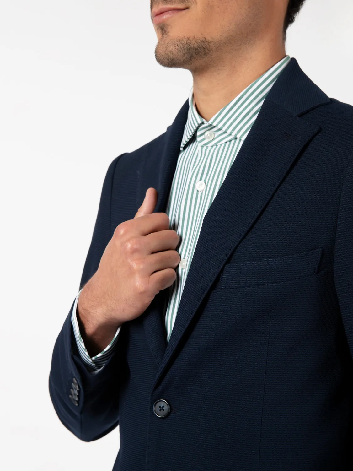 Blazer piquet Italo navy