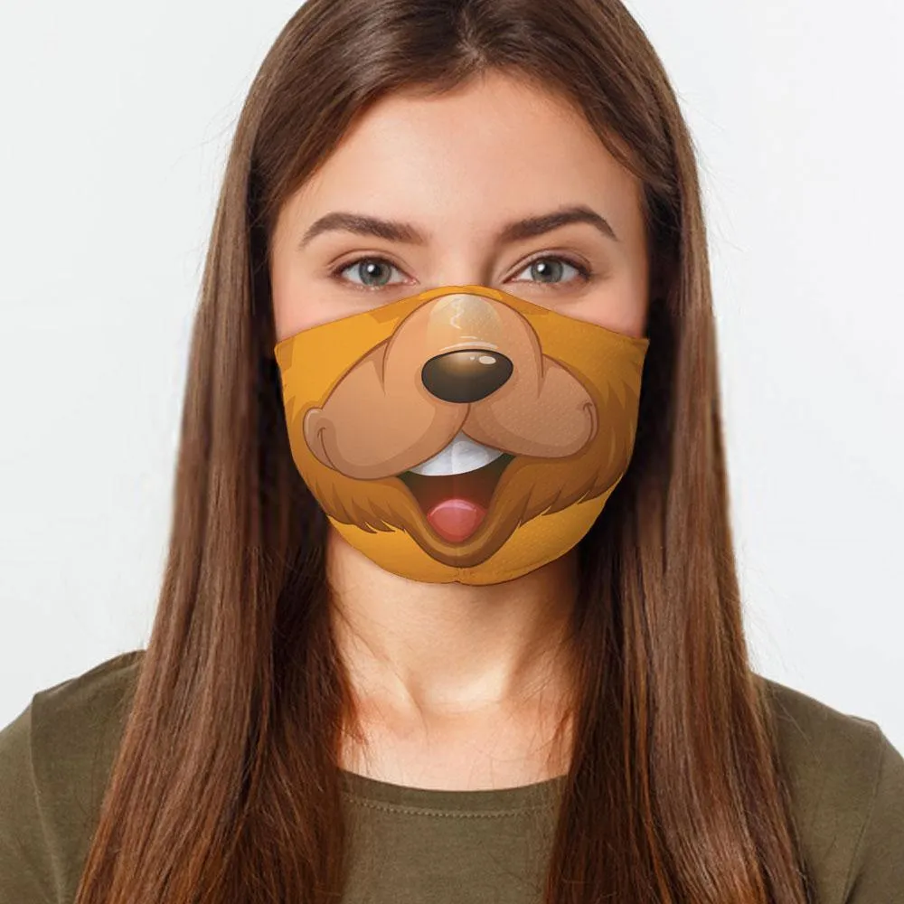 Brown Bear Face Cover