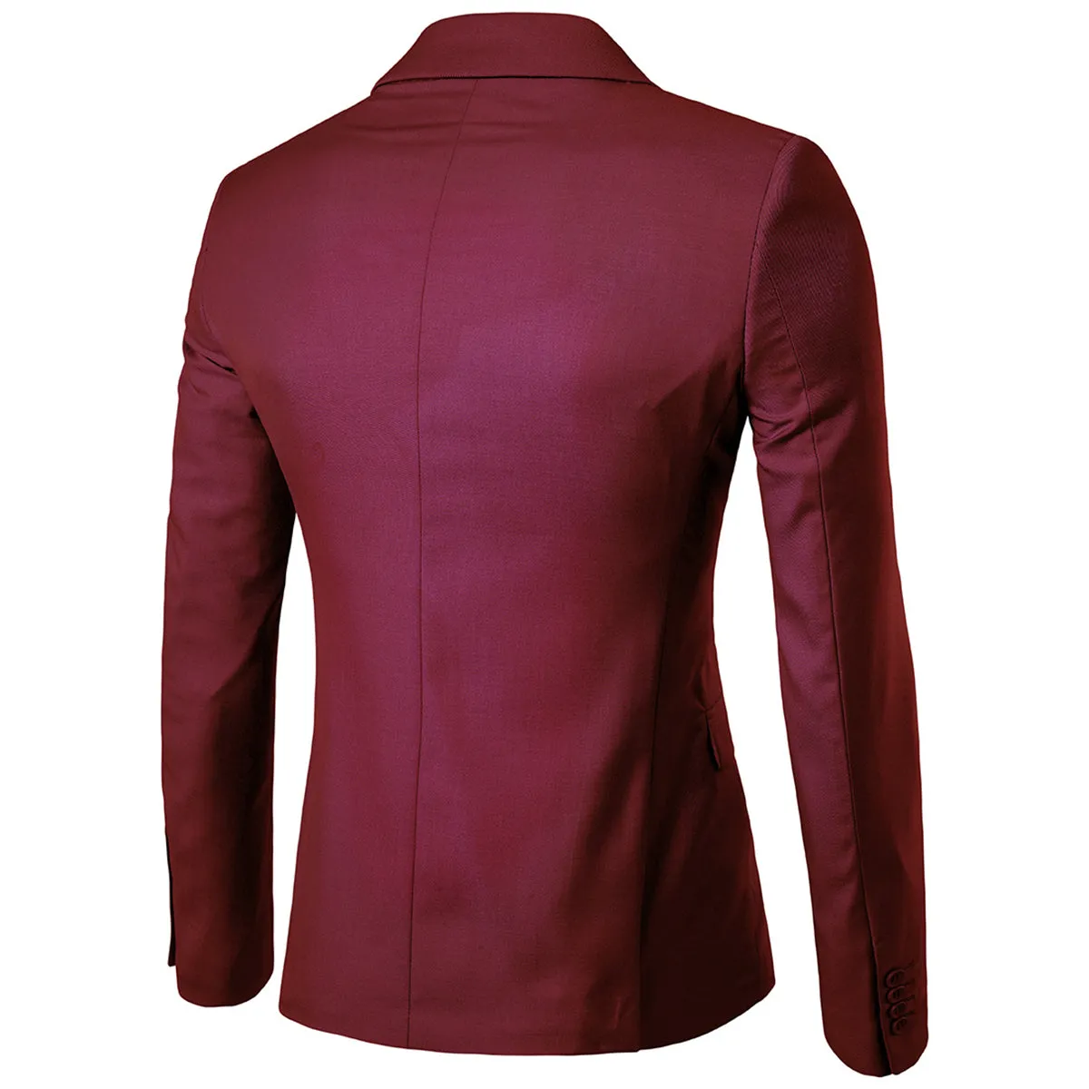 Burgundy Casual Blazer Slim Fit Business Blazer