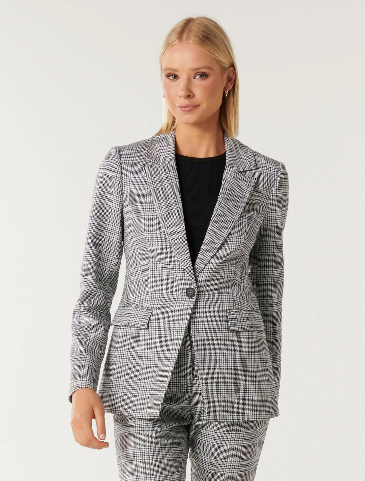 Cammie Check Blazer