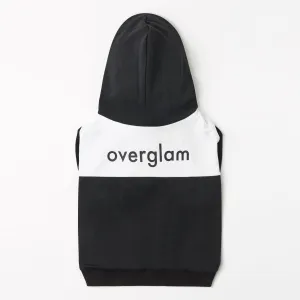 Contrast Hoodie with Overglam Print