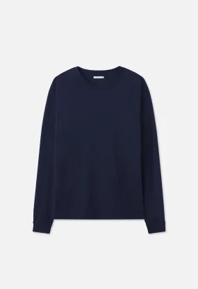 Cotton Cashmere Pullover / Navy