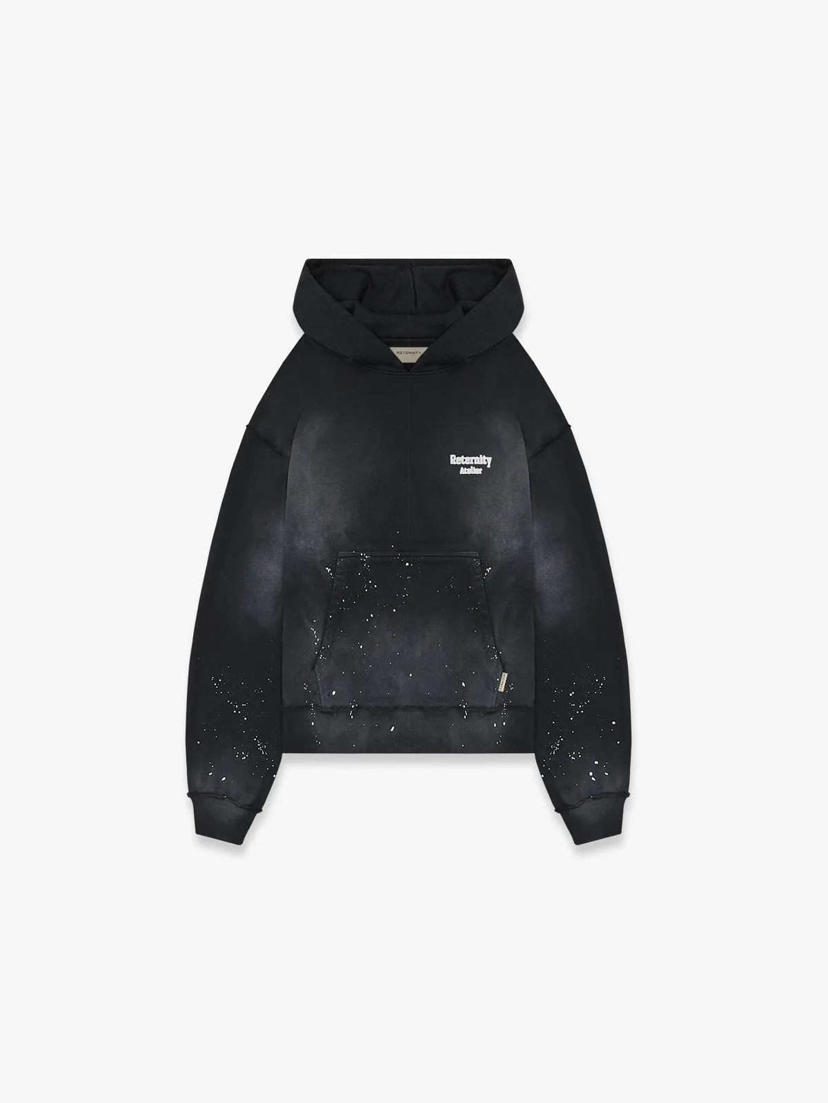 DESTROYED HOODIE ATELIER - WASHED BLACK