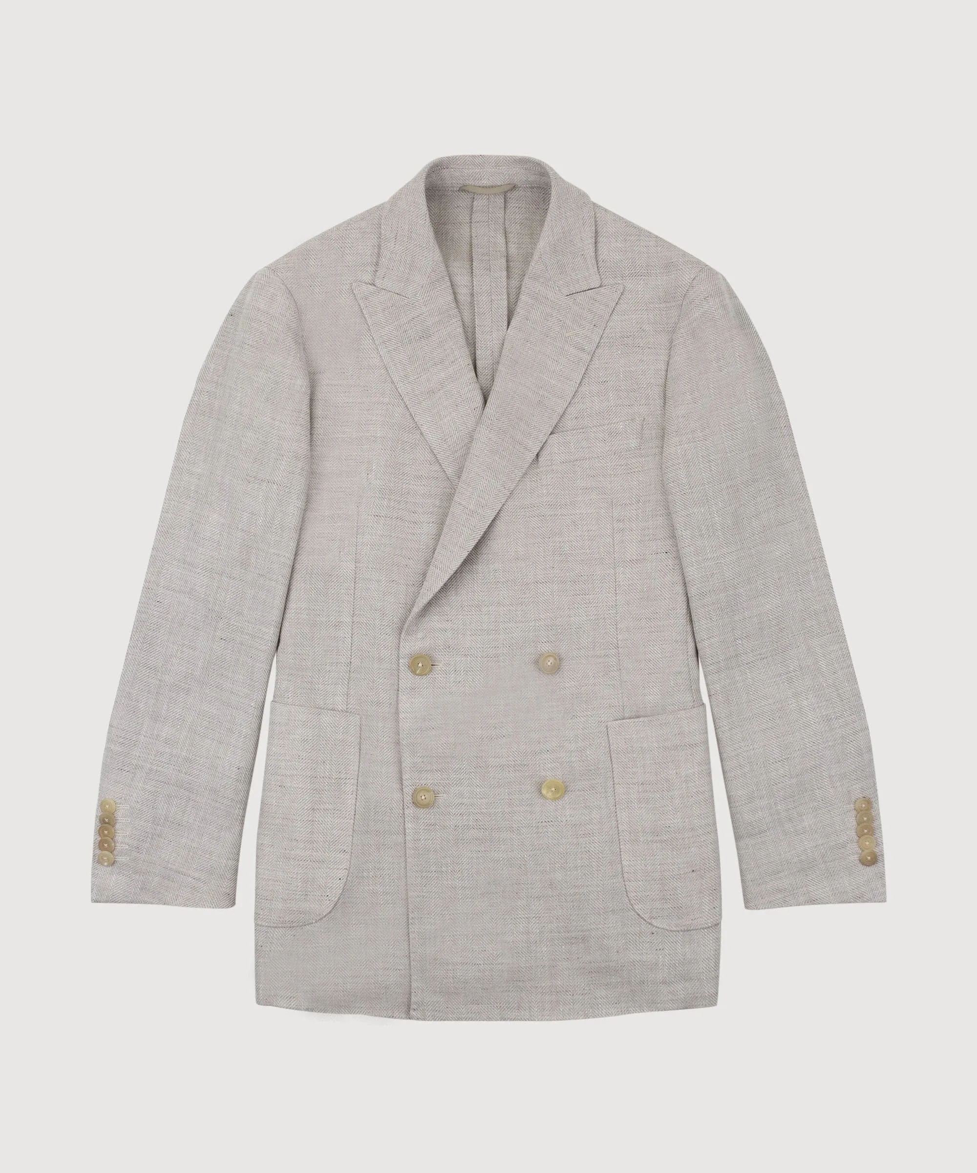 Double Breast Herringbone Jacket