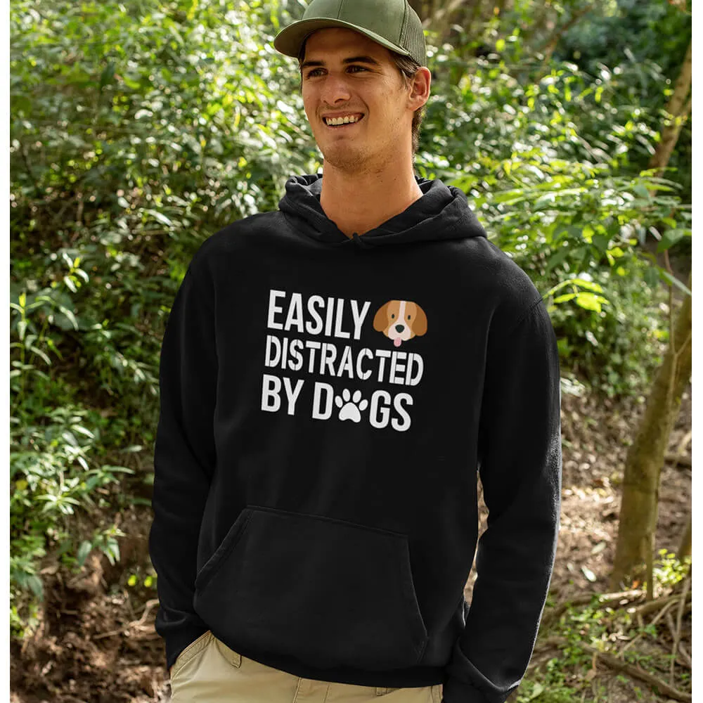 Easily Distracted By Dogs Unisex Hoodie