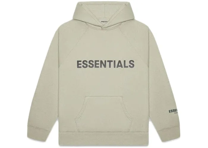 ESSENTIALS FOG 3D SILICON HOODIE MOSS