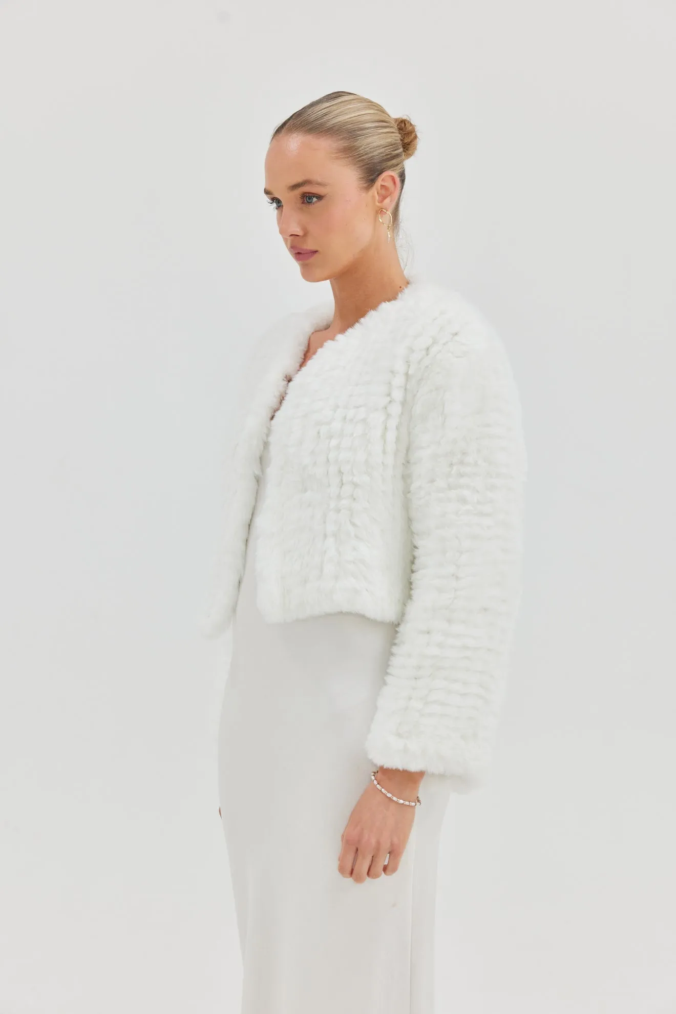 Faux Lola Jacket - White