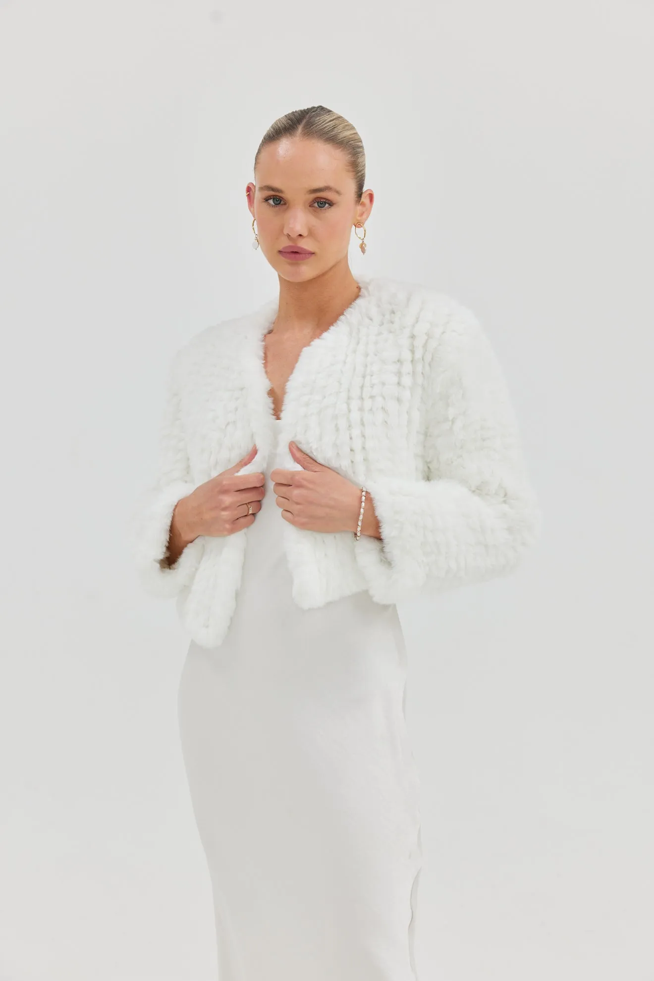 Faux Lola Jacket - White