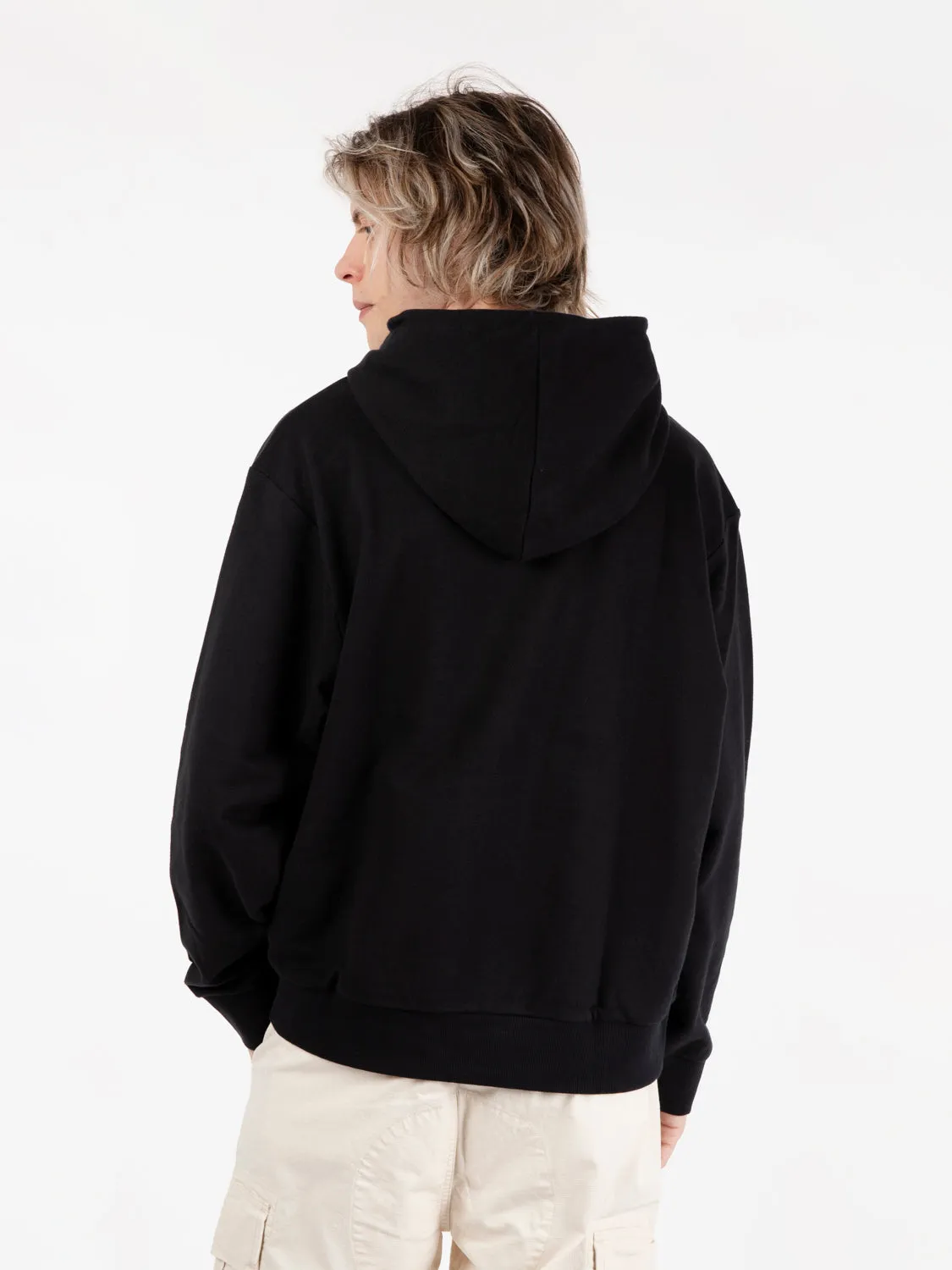 Felpa hoodie stampa logo blackout