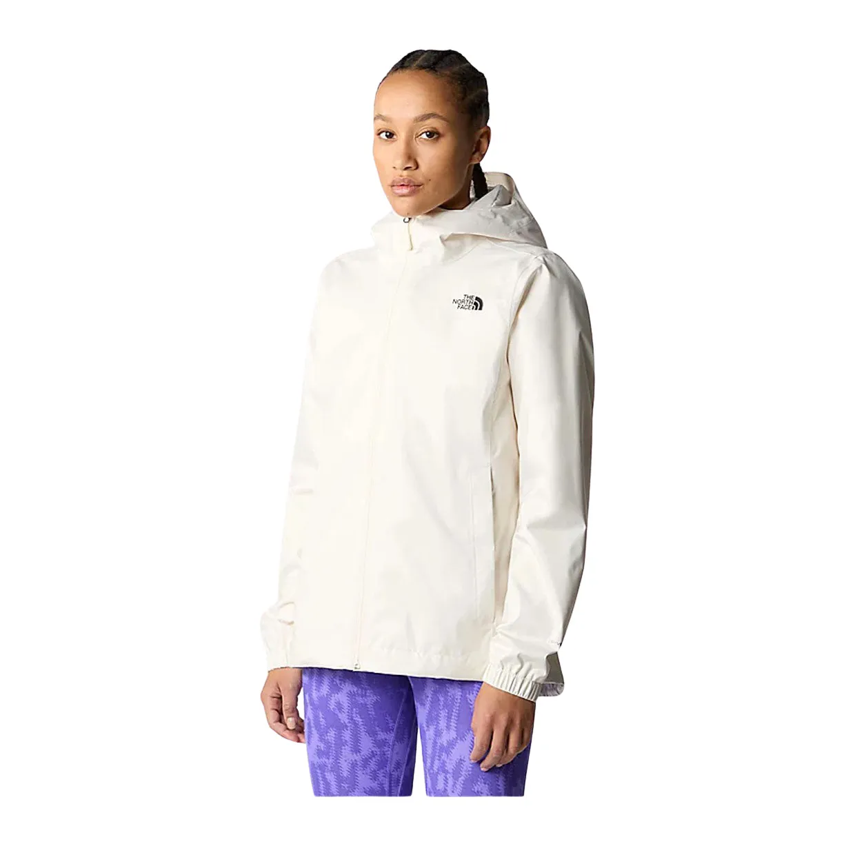 Giubbino Donna The North Face Quest Cappuccio Bianco Panna