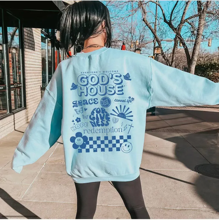 Gods House Graphic Sweatshirt