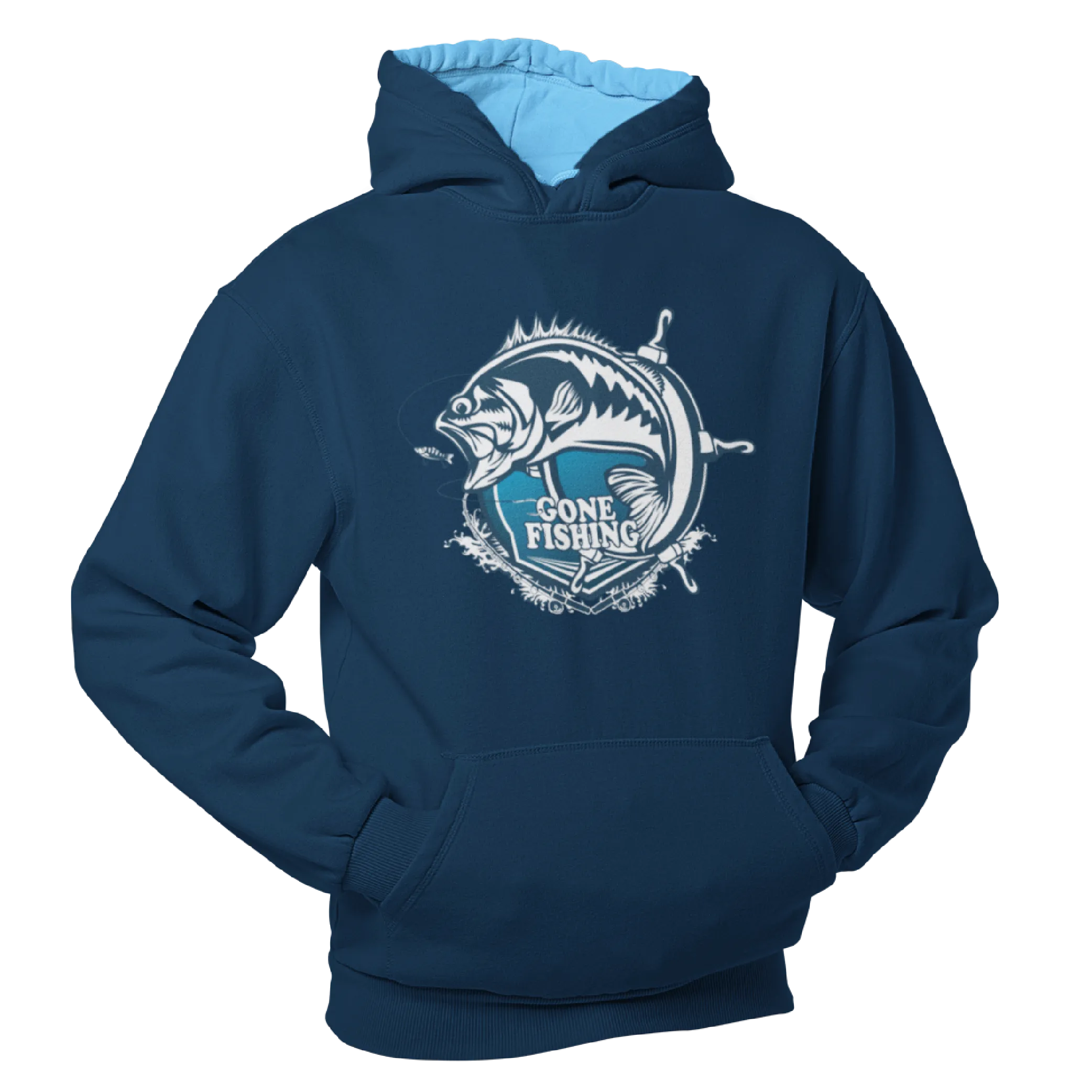 Gone Fishing.  Fishing Humour Hoodie