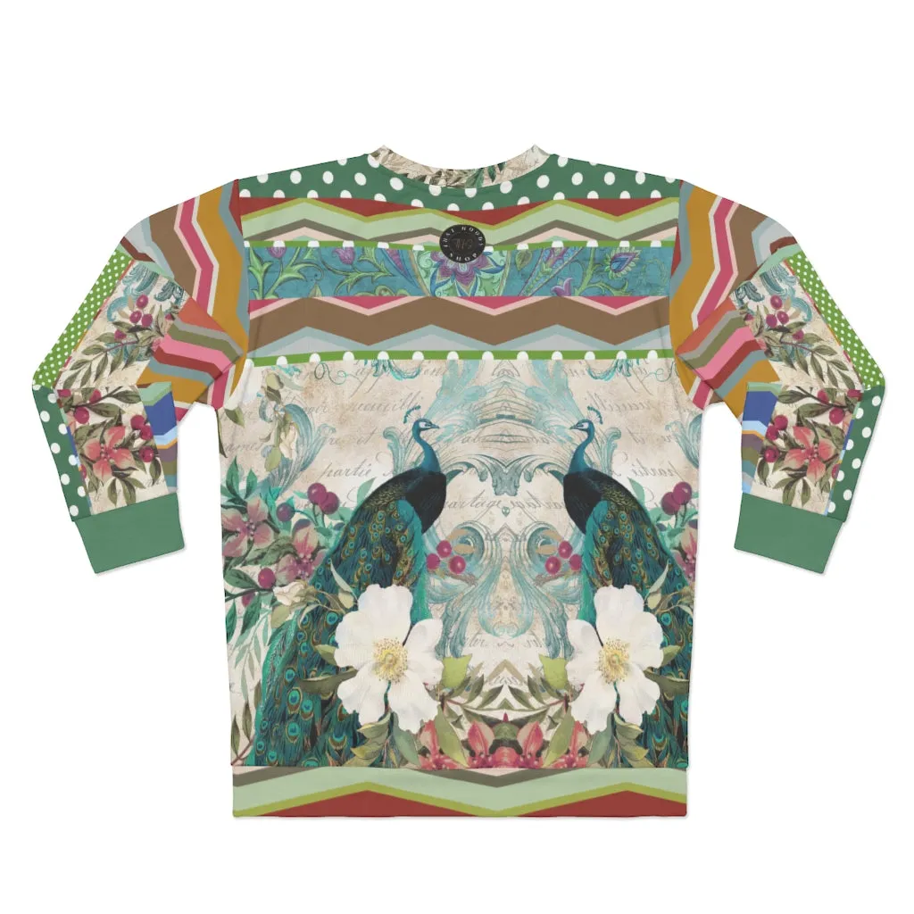 Green Peacock Unisex Sweatshirt