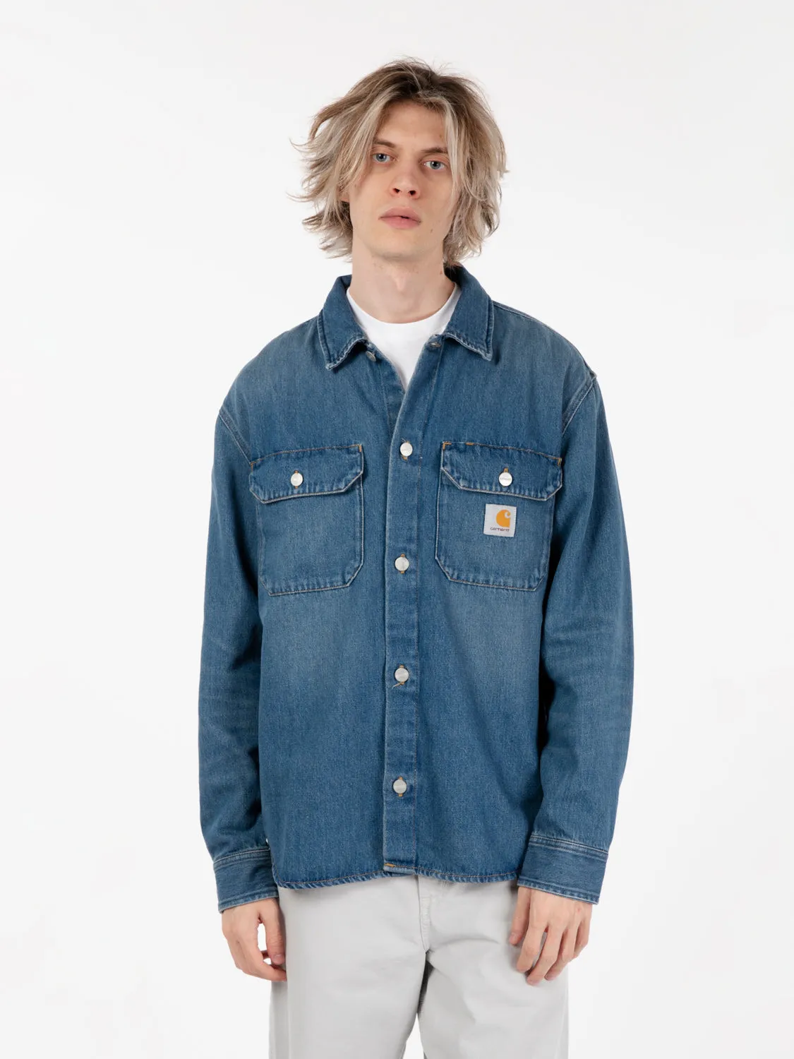 Harvey shirt jacket blue