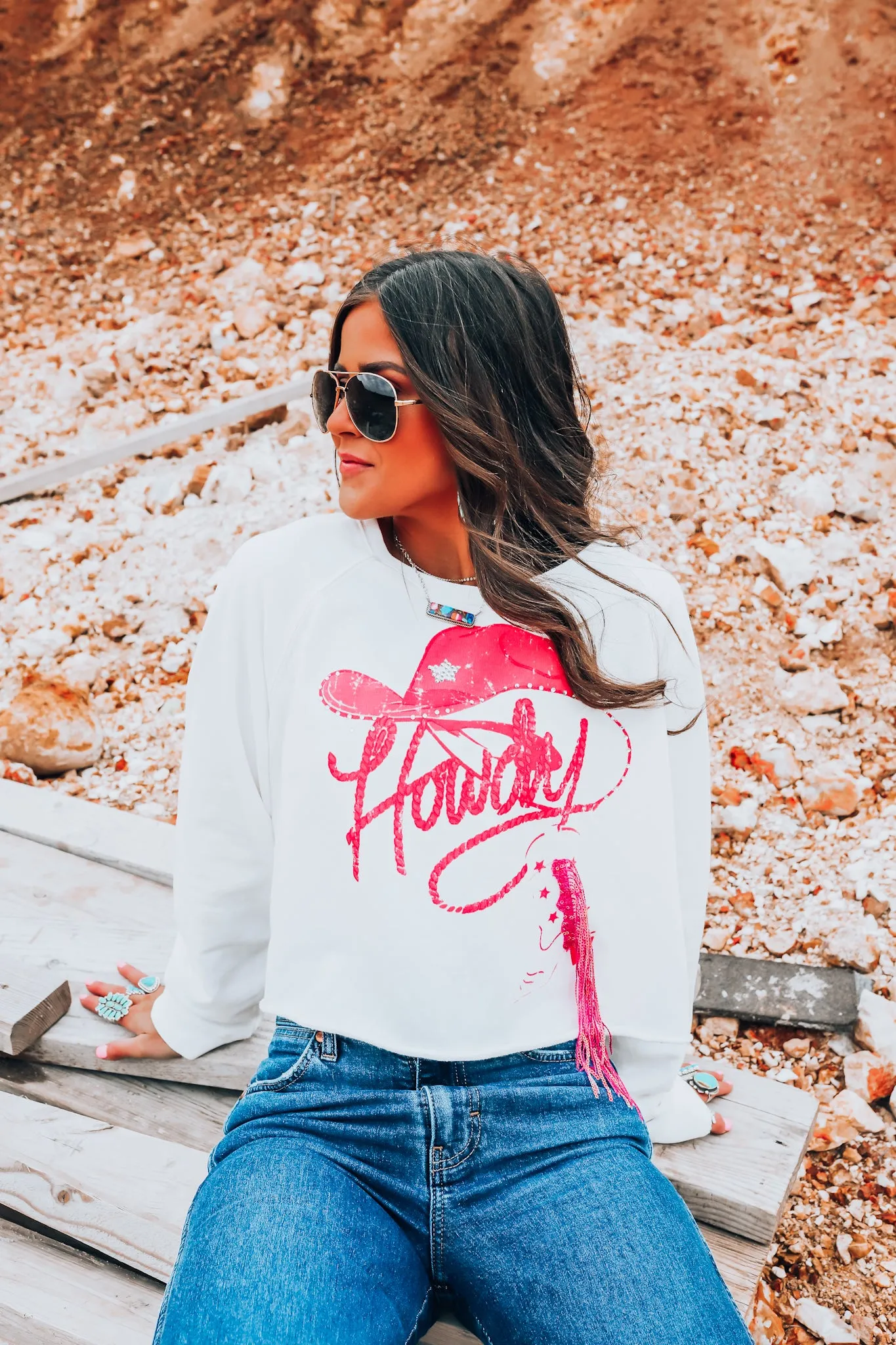 Howdy Graphic Sweatshirt