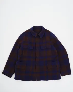 Hunter Jacket Navy/Brown