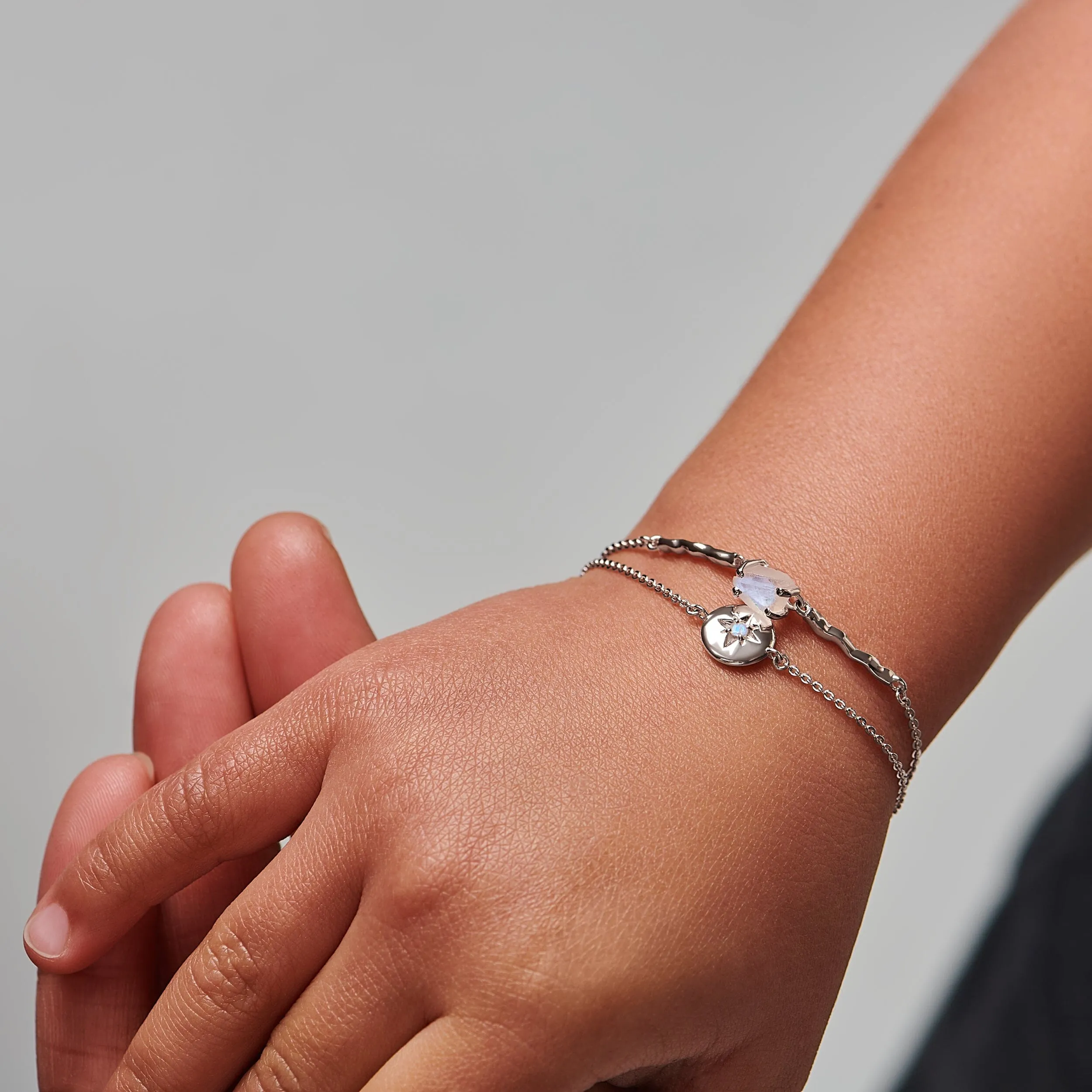 Kids Moonstone Bracelet - North Star