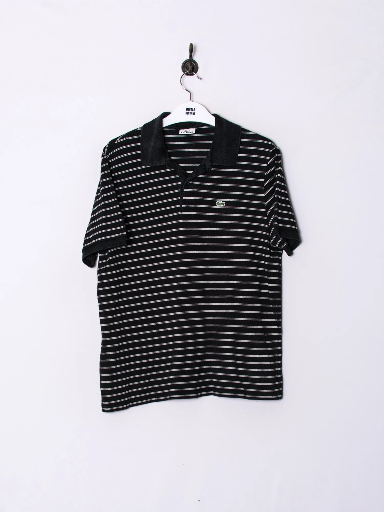 Lacoste Stripes Black Poloshirt