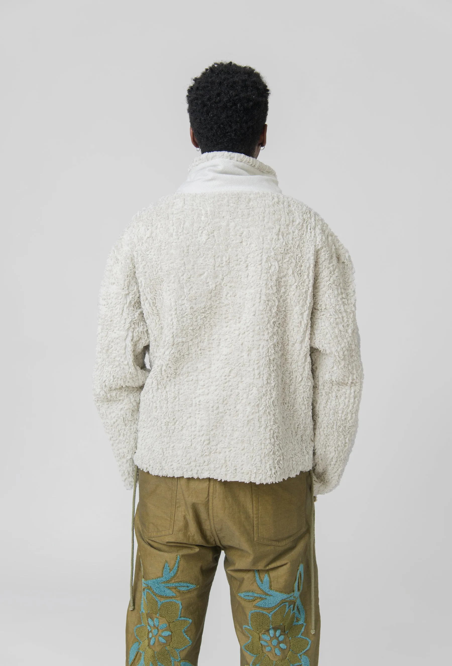 Loopback Pullover Sweater Chalk