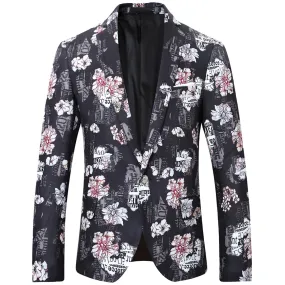 Luxurious Blazer Slim Fit Bonzer Print Blazer