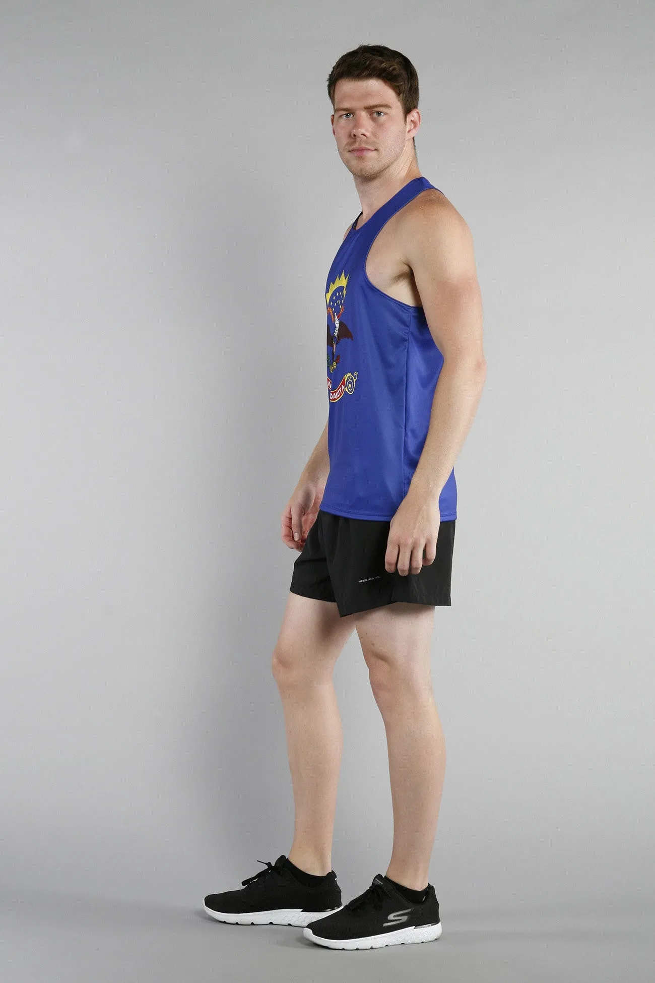 Men's Printed Singlet- North Dakota