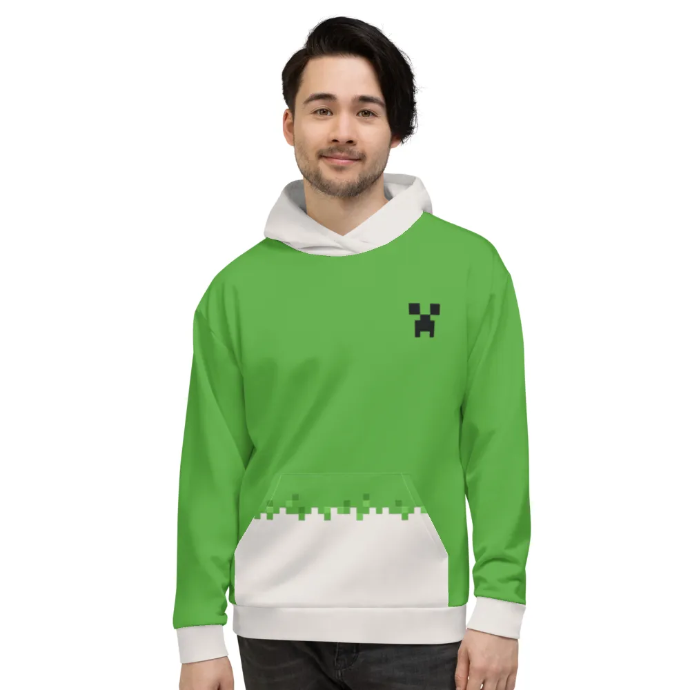 Minecraft Creeper Adult Pullover Hoodie