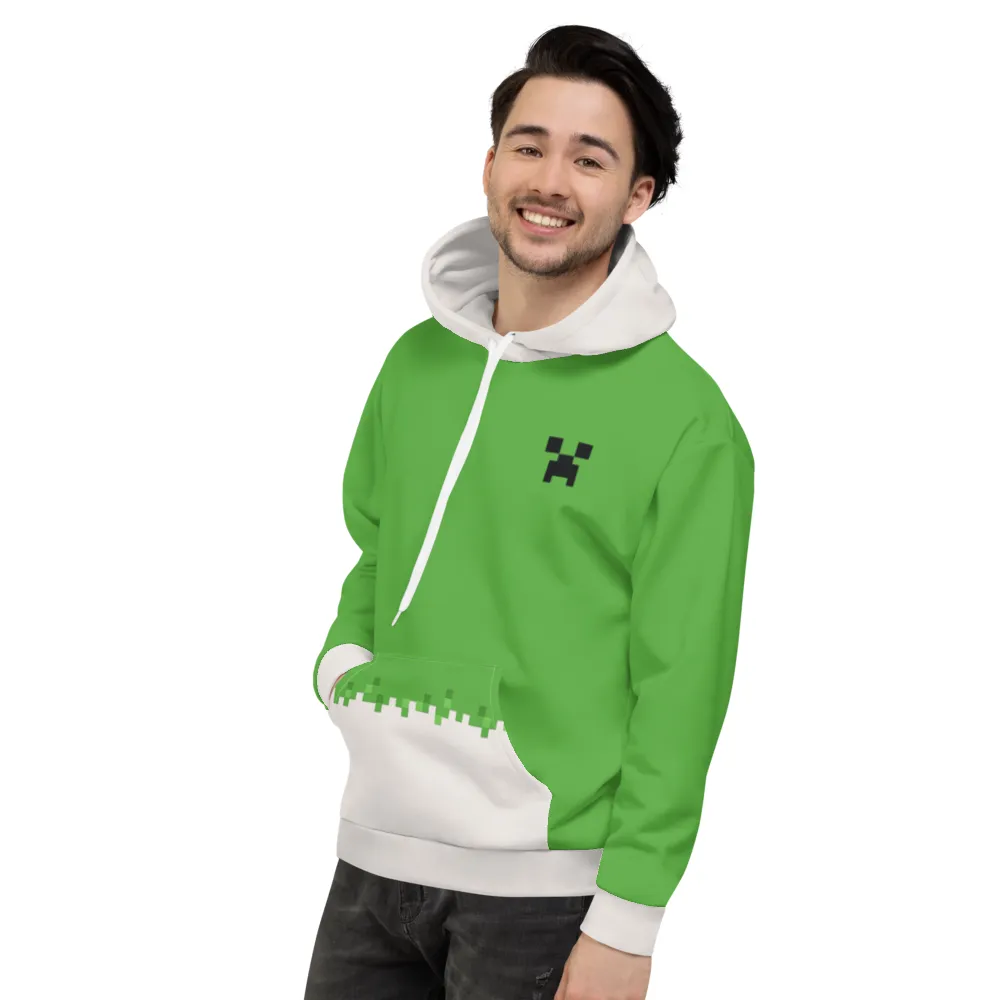 Minecraft Creeper Adult Pullover Hoodie