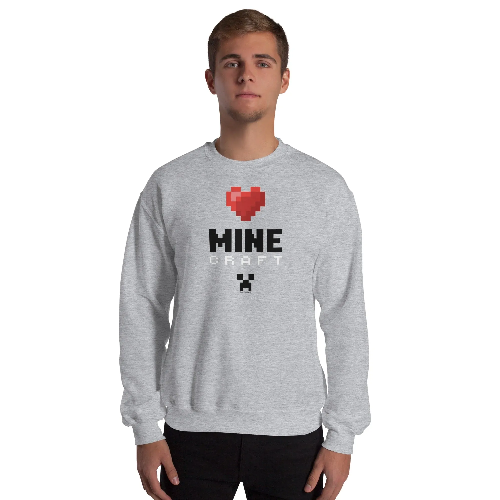 Minecraft Heart Sweatshirt