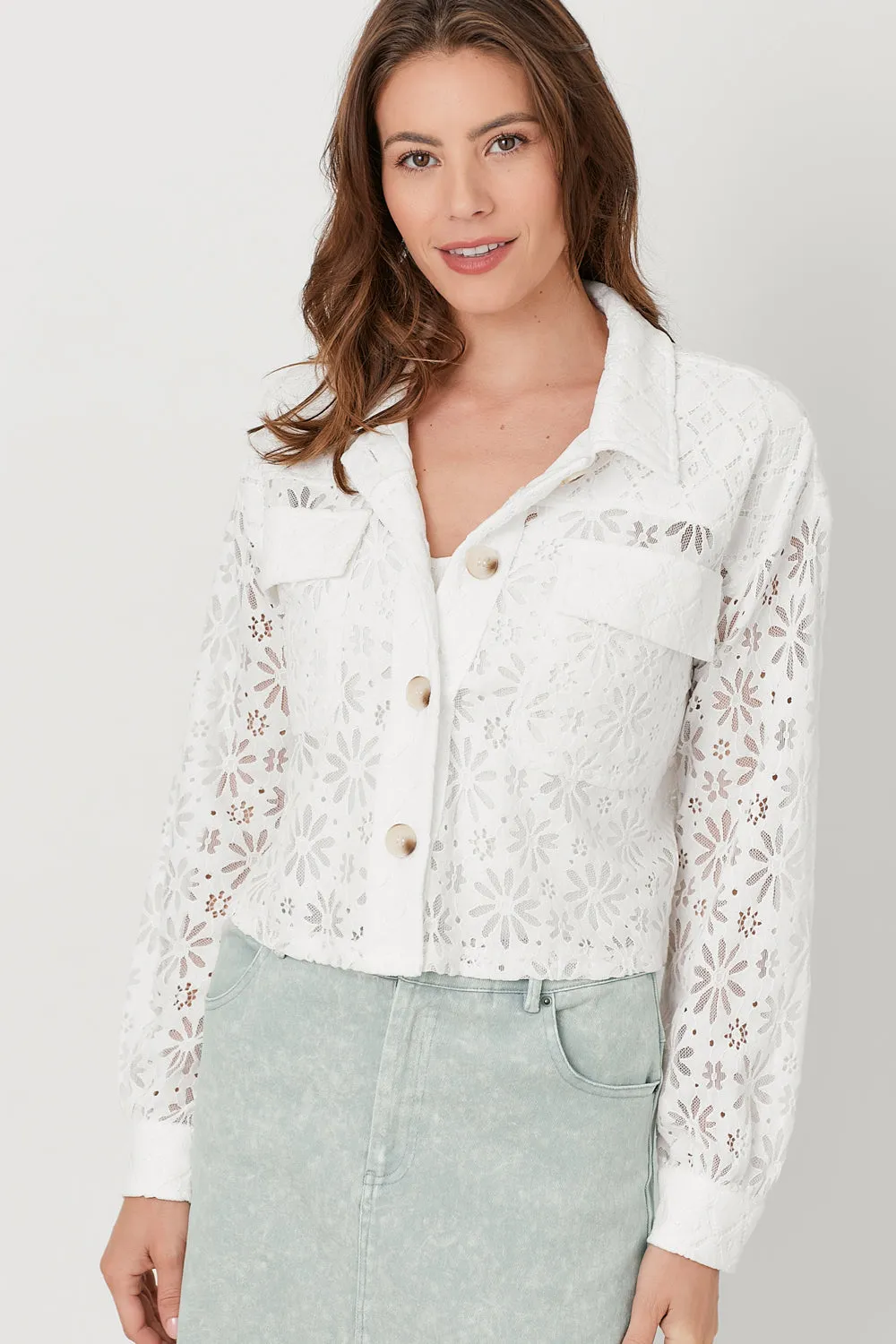 Mixed Lace Jacket