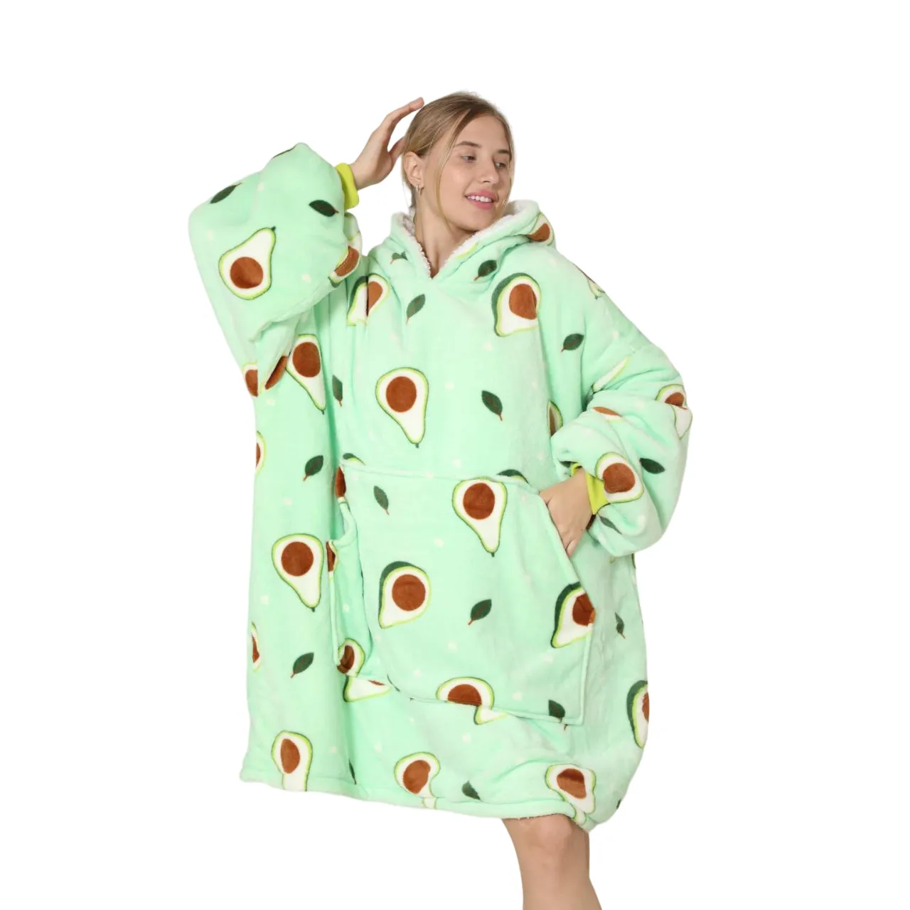 My Snuggy - Adult Avocado Hoodie Blanket