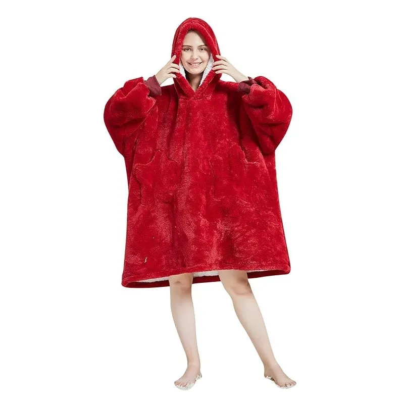 My Snuggy - Adult Red Hoodie Blanket